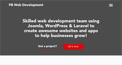 Desktop Screenshot of pbwebdev.com